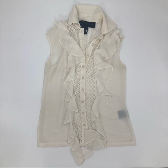 Xs kardashian collection white lace top - Picture 3 of 8